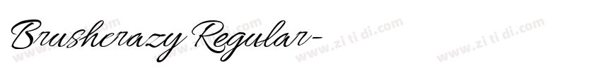 Brushcrazy Regular字体转换